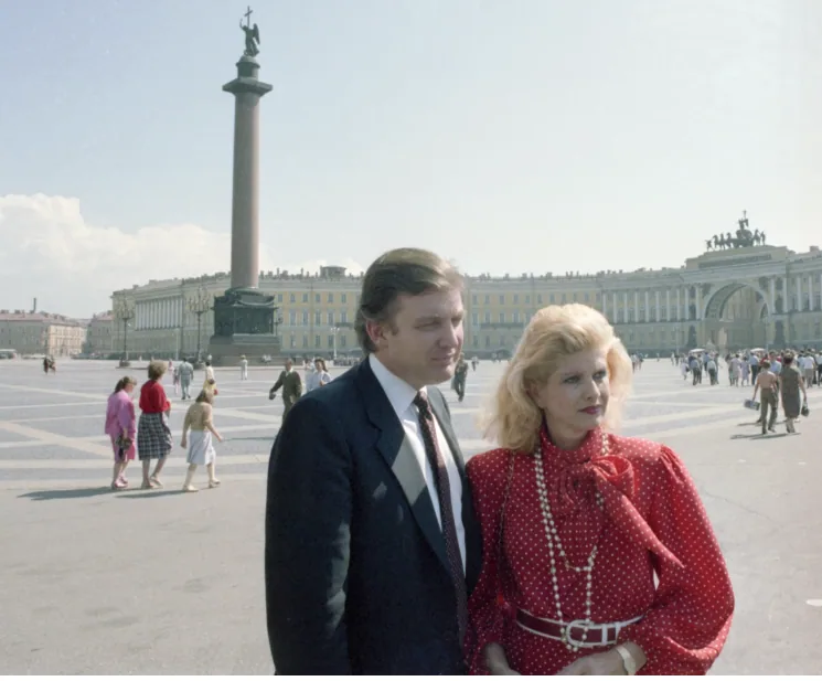Donald Trump e Ivana Trump in visita in Russia