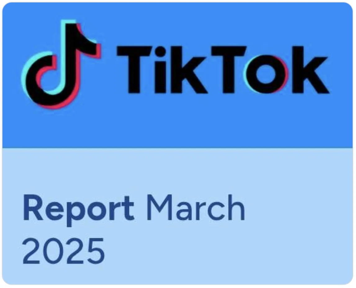 report tiktok marzo 2025