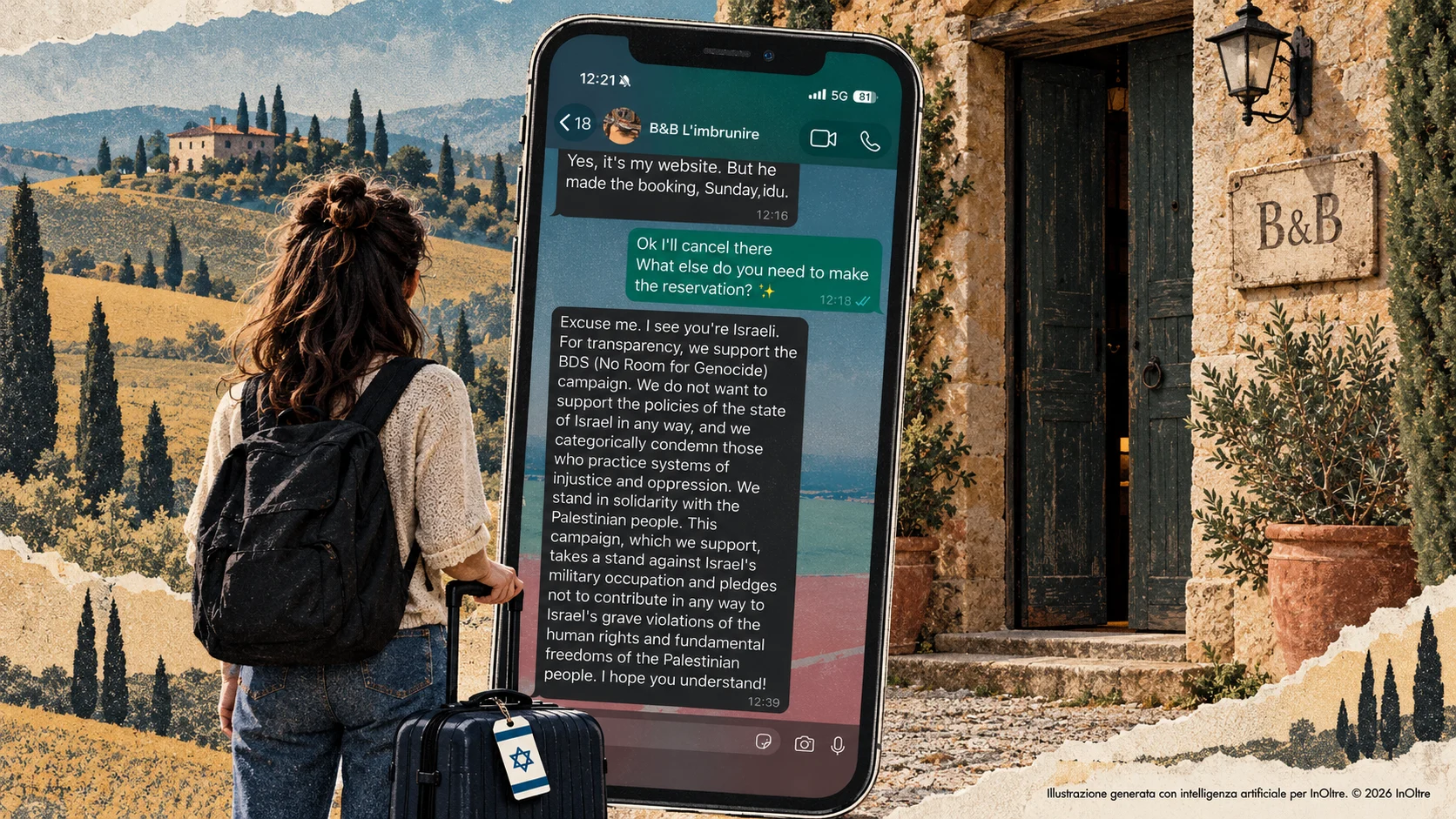 Prima di ospitarti in B&B, dimmi che cosa pensi d’Israele